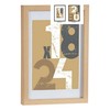 Nuotraukų rėmelis Gift Decor Natūralus stiklas Medžio MDF (6 vnt.)