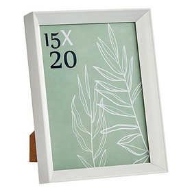 Photo frame Gift Decor White Glass Plastic (6 Units)