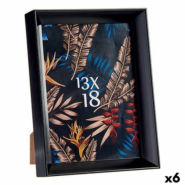 Kuvakehys Gift Decor Musta Lasi Muovinen (6 osaa)
