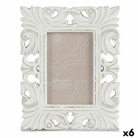 Foto rāmis Gift Decor Balts Koks MDF Eikalipta koksne (6 gb.)