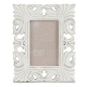 Photo frame Gift Decor White MDF Wood Eucalyptus wood (6 Units)