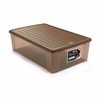 Storage Box with Lid Stefanplast Elegance Beige Plastic (6 Units)
