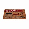 Kynnysmatto Gift Decor Stop Musta Punainen Luonnollinen Kookoskuitu 40 x 1,5 x 60 cm (12 osaa)