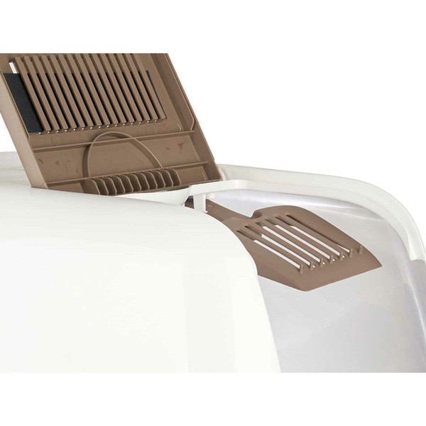 Cat Litter Box Mascow White Beige Plastic 39,7 x 57 x 39 cm 39,7 x 32,5 x 57 cm (6 Units)