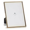 Photo frame Gift Decor Golden Crystal Steel (12 Units)