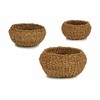 Set of Baskets Gift Decor Brown Marine algae (4 Units)