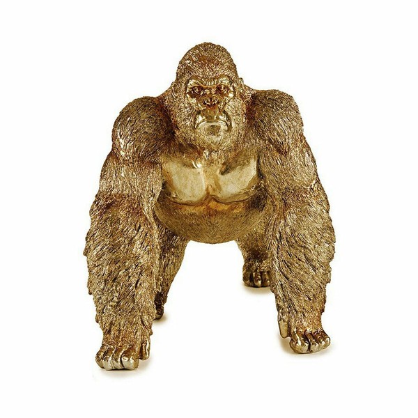 Dekoratīvās figūriņas Gift Decor Bronza Gorilla 20 x 27,5 x 34 cm (2 gb.)