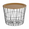 Šoninis staliukas Gift Decor Juoda Auksinis 62 x 45,5 x 62 cm (4 vnt.)