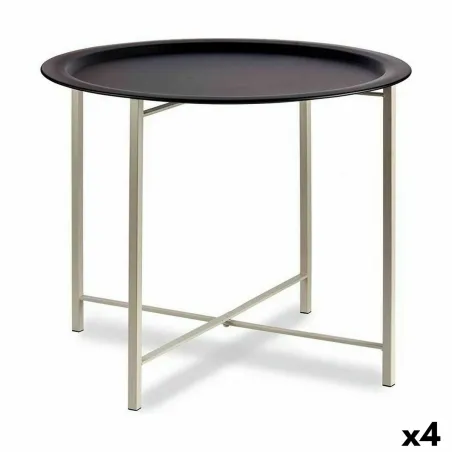 Sivupöytä Gift Decor Valkoinen Musta 62 x 48,5 x 62 cm (4 osaa)