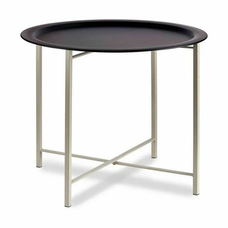 Side table Gift Decor White Black 62 x 48,5 x 62 cm (4 Units)
