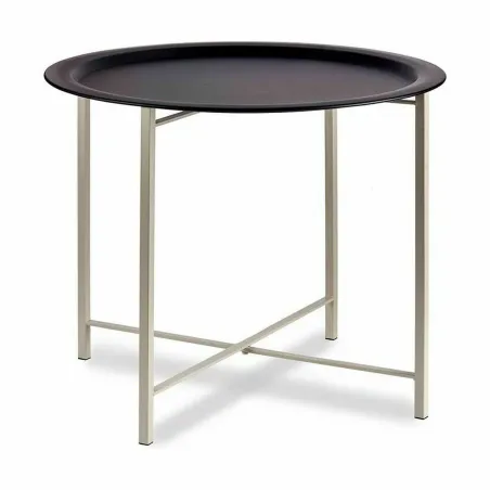 Side table Gift Decor White Black 62 x 48,5 x 62 cm (4 Units)