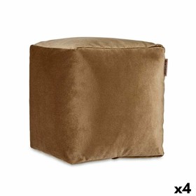 Pehmustettu istuin Gift Decor Ruskea polystyreeni Sametti (4 osaa)