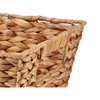 Basket Gift Decor Brown Metal Water hyacinth (12 Units)