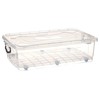 Коробка для хранения с колесами Kipit Прозрачный Пластик 40 L 46,5 x 20 x 72,2 cm (6 штук)
