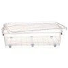 Коробка для хранения с колесами Kipit Прозрачный Пластик 40 L 46,5 x 20 x 72,2 cm (6 штук)