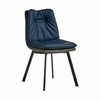 Armchair Gift Decor Blue Black Grey 62 x 85 x 47 cm Buttons (2 Units)