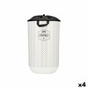 Laundry Basket Kipit Vintage White Cloth Plastic 40 L 34 x 52,5 x 34 cm (4 Units)