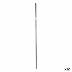 Broom handle Grey Metal 2,3 x 130 x 2,3 cm (12 Units)
