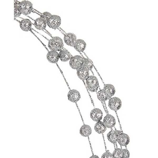 Ветка Krist+ Серебристый шары 140 cm (12 штук)