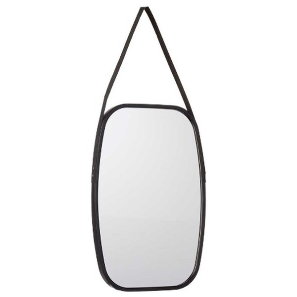 Wall mirror Gift Decor Black 43 x 65 x 3 cm Rectangular (4 Units)