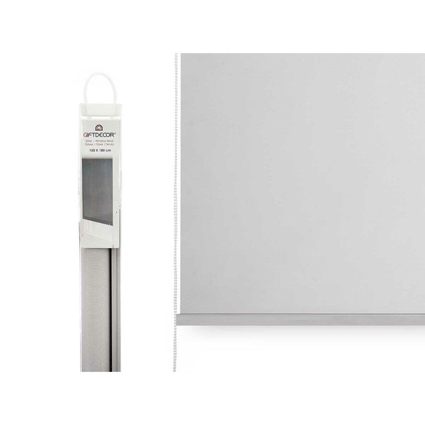 Roller blinds Gift Decor Grey Cloth Plastic 150 x 180 cm