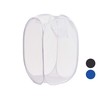 Laundry basket Kipit Blue White Black Plastic 33 x 33 x 58 cm 58 x 0,5 x 37 cm (24 Units)