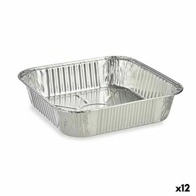 Maisto padėklų rinkinys Kinvara Vienkartiniai Kvadratai 12 vnt.