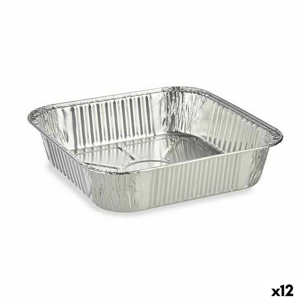 Maisto padėklų rinkinys Kinvara Vienkartiniai Kvadratai 12 vnt.