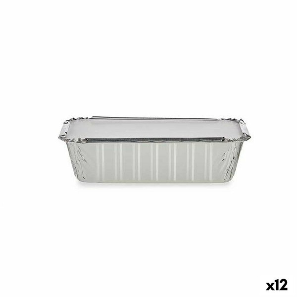 Maisto padėklų rinkinys Kinvara Vienkartiniai Su dangteliu 12 vnt.