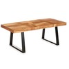 Side table Gift Decor Trama Brown Black 120 x 60 x 48 cm 120 x 10 x 60 cm