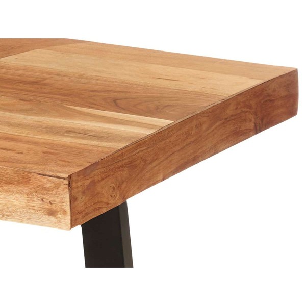 Side table Gift Decor Trama Brown Black 120 x 60 x 48 cm 120 x 10 x 60 cm