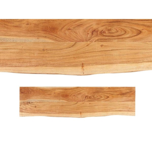 TV Table Gift Decor Live Edge Brown Black 140 x 37 x 52 cm 140 x 5,5 x 37 cm