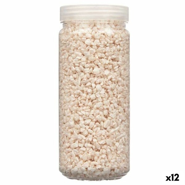 Dekoratīvie akmeņi Gift Decor Krēmkrāsa 2 - 5 mm 700 g 6,5 x 15,5 x 6,5 cm 6,2 x 15,3 x 6,2 cm (12 gb.)