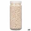 Dekoratyviniai akmenys Gift Decor Kreminė 2 - 5 mm 700 g 6,5 x 15,5 x 6,5 cm 6,2 x 15,3 x 6,2 cm (12 vnt.)