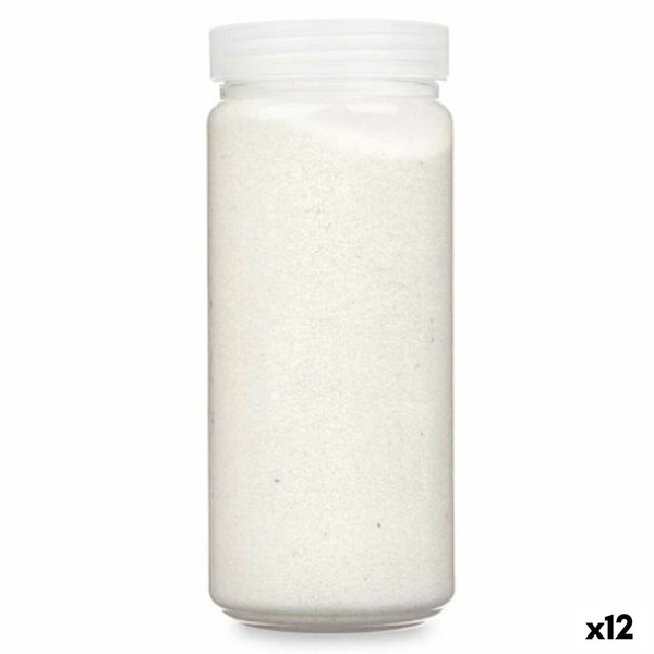 Decorative Sand Gift Decor White 700 g 6,2 x 15,3 x 6,2 cm 6,5 x 15,8 x 6,5 cm (12 Units)