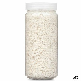 Dekoratyviniai akmenys Gift Decor Balta 2 - 5 mm 700 g 6,2 x 15,3 x 6,2 cm 6,5 x 15,8 x 6,5 cm (12 vnt.)