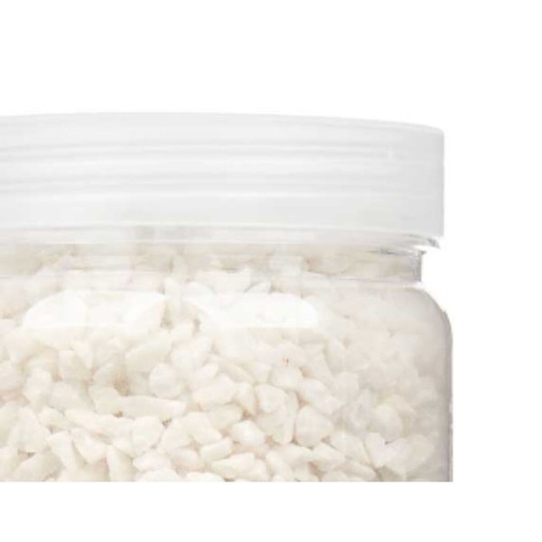 Dekoratyviniai akmenys Gift Decor Balta 2 - 5 mm 700 g 6,2 x 15,3 x 6,2 cm 6,5 x 15,8 x 6,5 cm (12 vnt.)