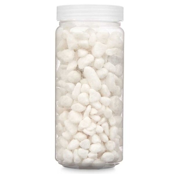 Decorative Stones Gift Decor White 8 - 15 mm 700 g 6,2 x 15,3 x 6,2 cm 6,5 x 15,8 x 6,5 cm (12 Units)