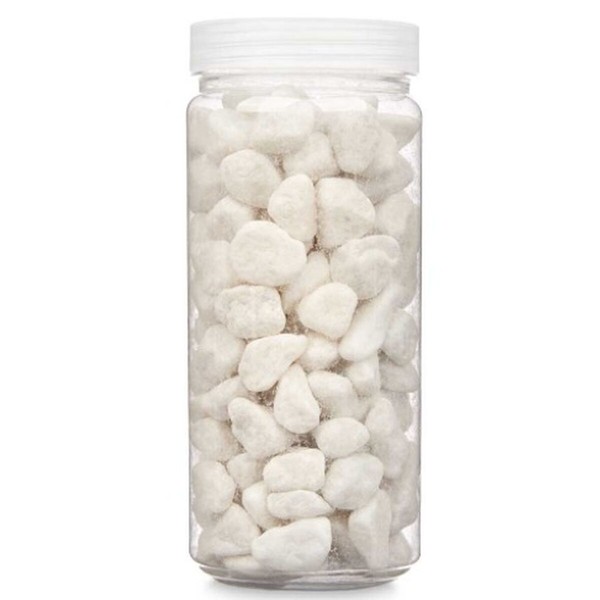 Декоративные камни Gift Decor Белый 10 - 20 mm 700 g 6,2 x 15,3 x 6,2 cm 6,5 x 15,8 x 6,5 cm (12 штук)