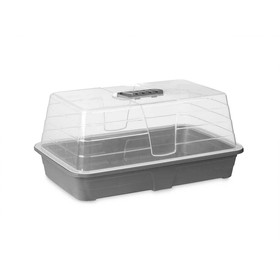Siltumnīca Ibergarden Pelēks Caurspīdīgs Plastmasa 38,4 x 17,5 x 24,7 cm 38,4 x 18 x 24 cm (8 gb.)