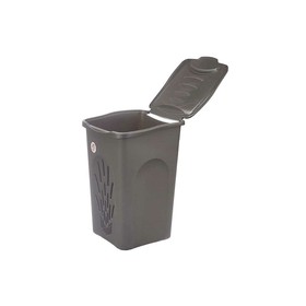 Laundry basket Stefanplast Anthracite Plastic 50 L 37 x 56 x 39 cm 37 x 56 x 38,5 cm (6 Units)