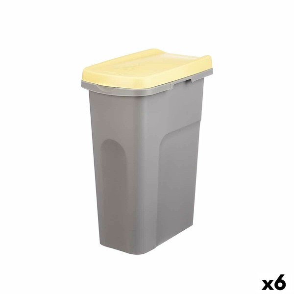 Мусорное ведро Stefanplast Жёлтый Серый Пластик 25 L (6 штук)