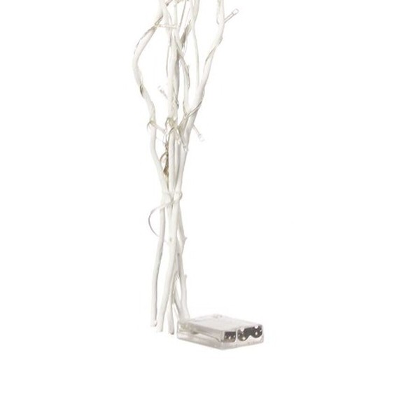 Buķetes Gift Decor Balts Koks 20 x 90 x 6 cm LED Licht (12 gb.)