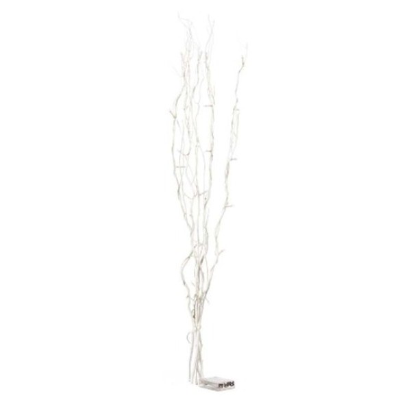 Bouquets Gift Decor White Wood 20 x 90 x 6 cm LED Light (12 Units)