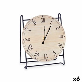 Настольные часы Gift Decor Чёрный Деревянный (6 штук)