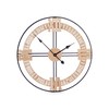 Настенное часы Gift Decor Чёрный Деревянный Металл Деревянный MDF 60 x 60 x 5 cm (4 штук)