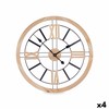 Wall Clock Gift Decor Black Wood Metal MDF Wood 60 x 60 x 4,5 cm (4 Units)