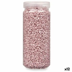 Dekoratyviniai akmenys Gift Decor Rožinė 2 - 5 mm 700 g 6,5 x 15,5 x 6,5 cm 6,2 x 15,3 x 6,2 cm (12 vnt.)