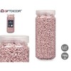 Декоративные камни Gift Decor Розовый 2 - 5 mm 700 g 6,5 x 15,5 x 6,5 cm 6,2 x 15,3 x 6,2 cm (12 штук)