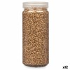 Dekoratyviniai akmenys Gift Decor Auksinis 2 - 5 mm 700 g 6,5 x 15,5 x 6,5 cm 6,2 x 15,3 x 6,2 cm 6,5 x 15,8 x 6,5 cm (12 vnt.)